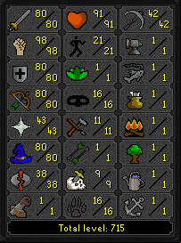 98 Strength OSRS Main w/ 80 Attack/Defence & 80 Range/Magic [JAGEX LAUNCHER]