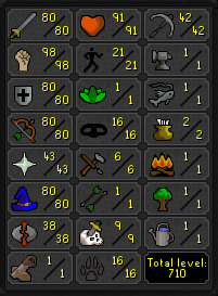 98 Strength OSRS Main w/ 80 Attack/Defence & 80 Range/Magic [JAGEX LAUNCHER]