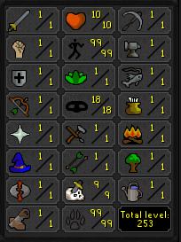 Hardcore Ironman w/ 99 Agility & 99 Hunter + Full Graceful + Squirrel Pet & Baby Chinchompa Pet ez3334 [JAGEX LAUNCHER]