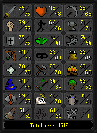 MM2, DS2, RFD (Barrows gloves) + Full void & 3 helmets 75 Attack/Defence w/ 99 Strength/Range/Magic + Infernal Cape & Dizana's quiver + 70 Prayer Piety (207 QP) ez3416 [JAGEX LAUNCHER]