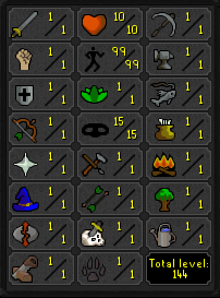 Hardcore Ironman w/ 99 Agility + Full Graceful + Squirrel Pet ez3267 [JAGEX LAUNCHER]