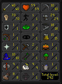 OSRS 40 ATT 70 STR PURE [JAGEX LAUNCHER]
