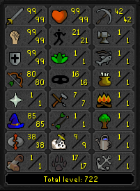 MAX MAIN Staker 99 Attack & Strength / Defence w/ 80 Range & 85 Magic ez3382 [JAGEX LAUNCHER]