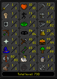 Hardcore Ironman Skiller - 99 Firemaking w/ 72 Mining|73 Agility|84 Thieving|80 Runecrafting|82 Fishing+Phoenix Pet ez3385 [JAGEX LAUNCHER]