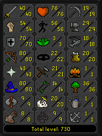 OSRS 70 Defence w/ 80 Range & Magic Zulrah Ready account + Ava's & Mage Arena 1 ez3465 [JAGEX LAUNCHER]