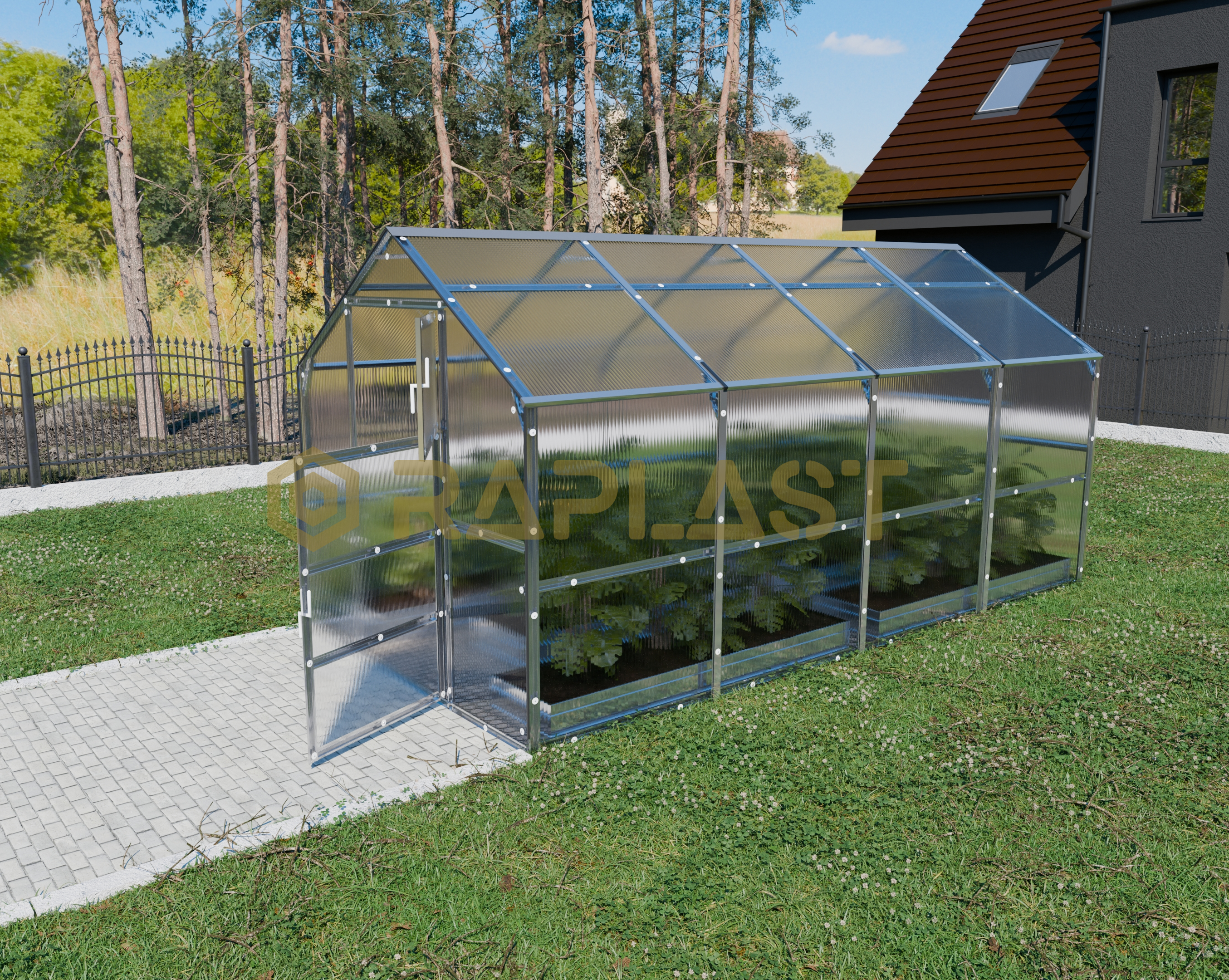 Теплиця KLASIKA bernard 2,35x4м Полікарбонат 4мм