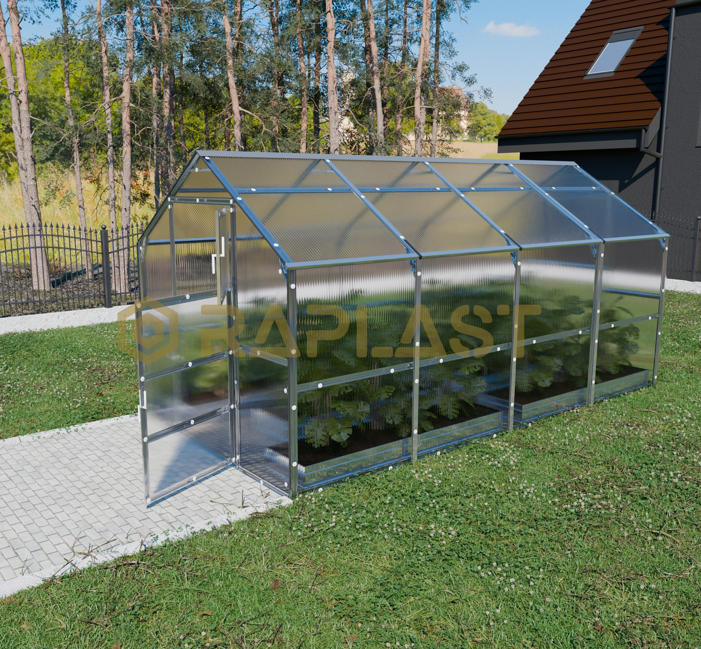 Теплиця KLASIKA bernard 2,35x4м Полікарбонат 6мм