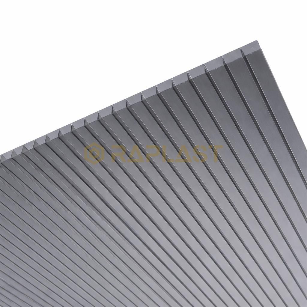 Стільниковий полікарбонат RAPLAST 10мм графіт