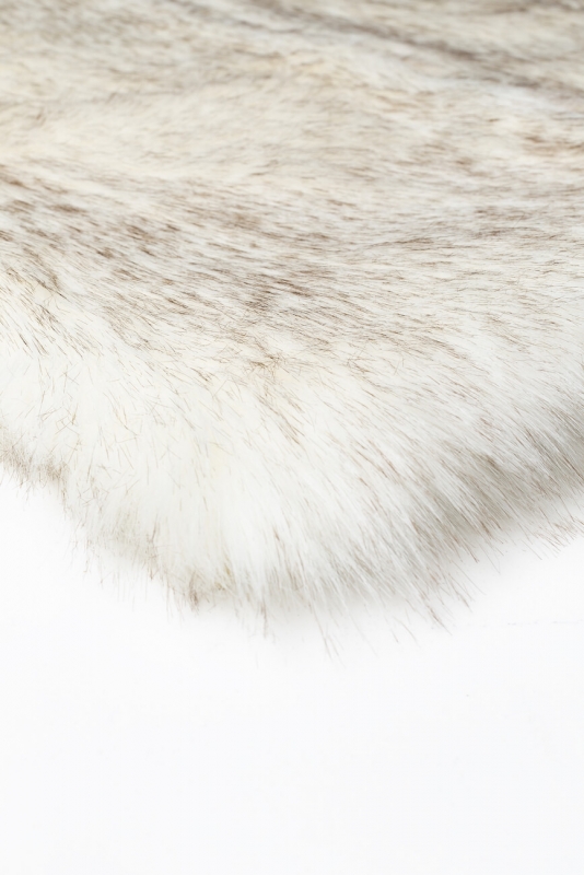 Dirbtinio kailio pledas FEEL White 140x200 cm