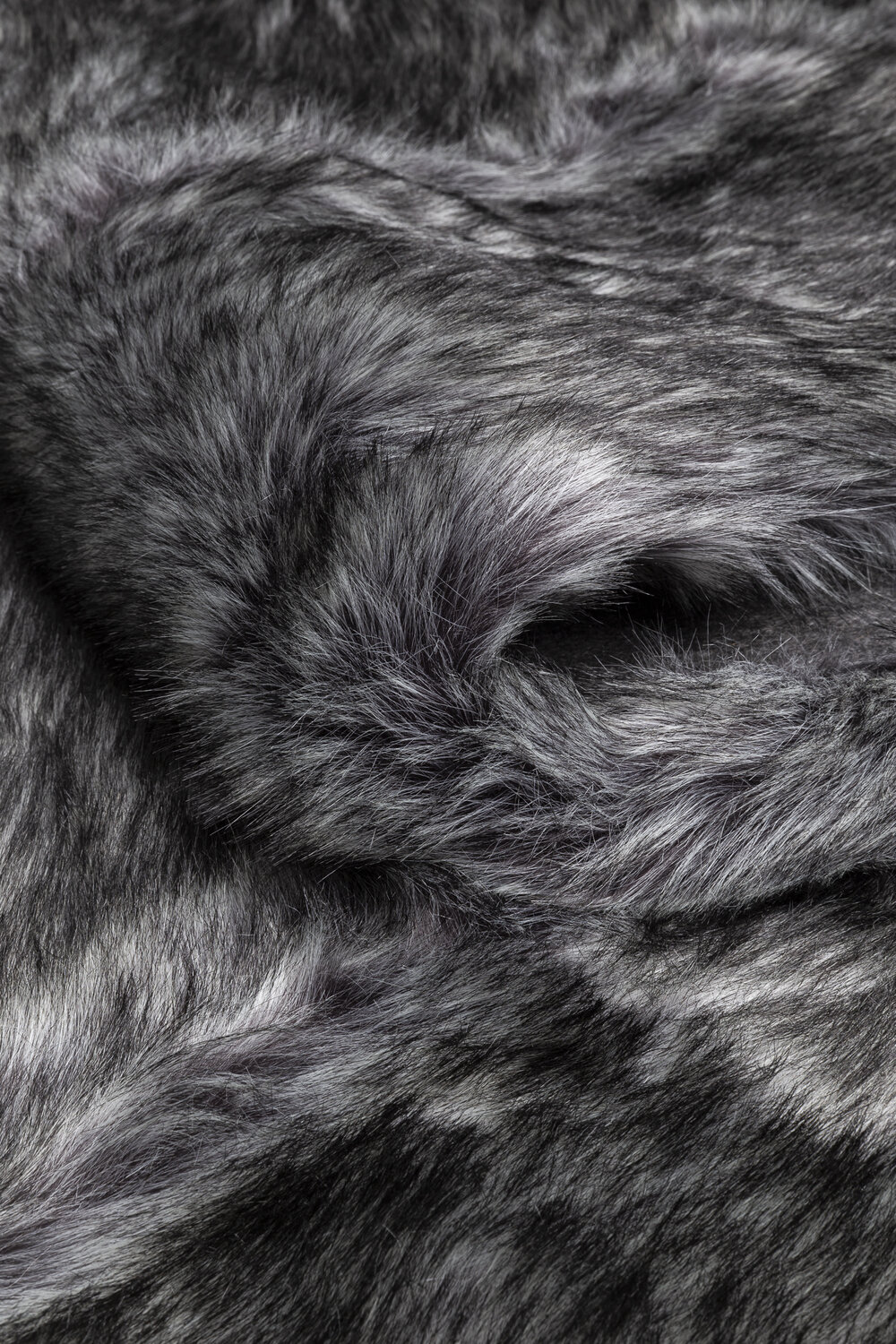 Dirbtinio kailio pledas FEEL Grey 140x200 cm