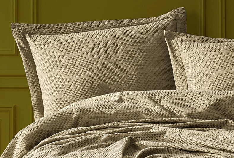 Bedspread with pillowcases "VERA" Khaki  220x240 cm