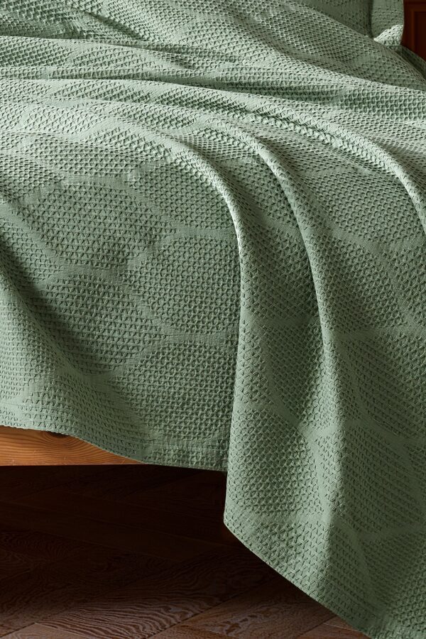 Bedspread with pillowcases "VERA" Green  220x240 cm