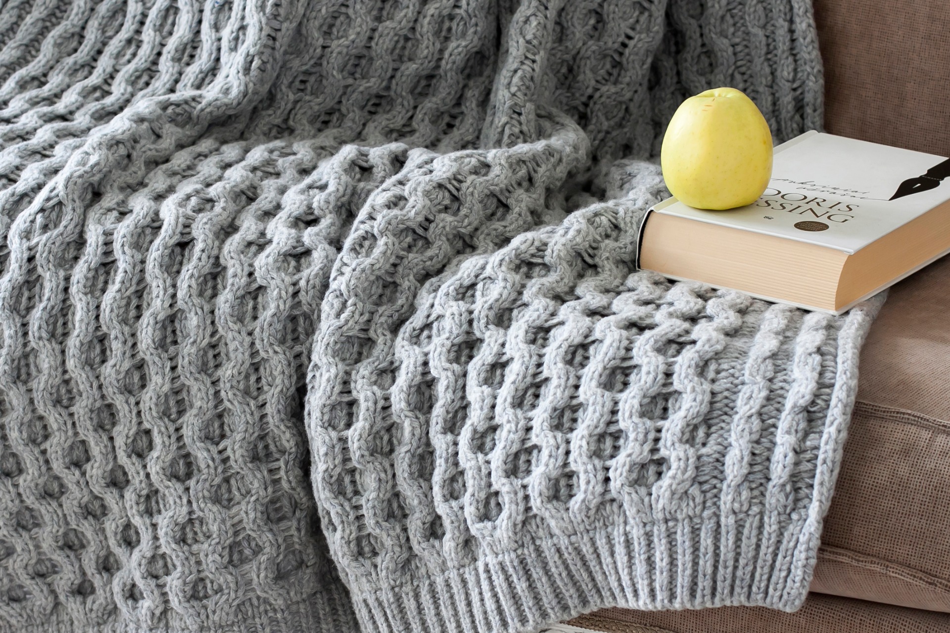 Merino vilnos pledas  SVALBARD Grey 130x180 cm