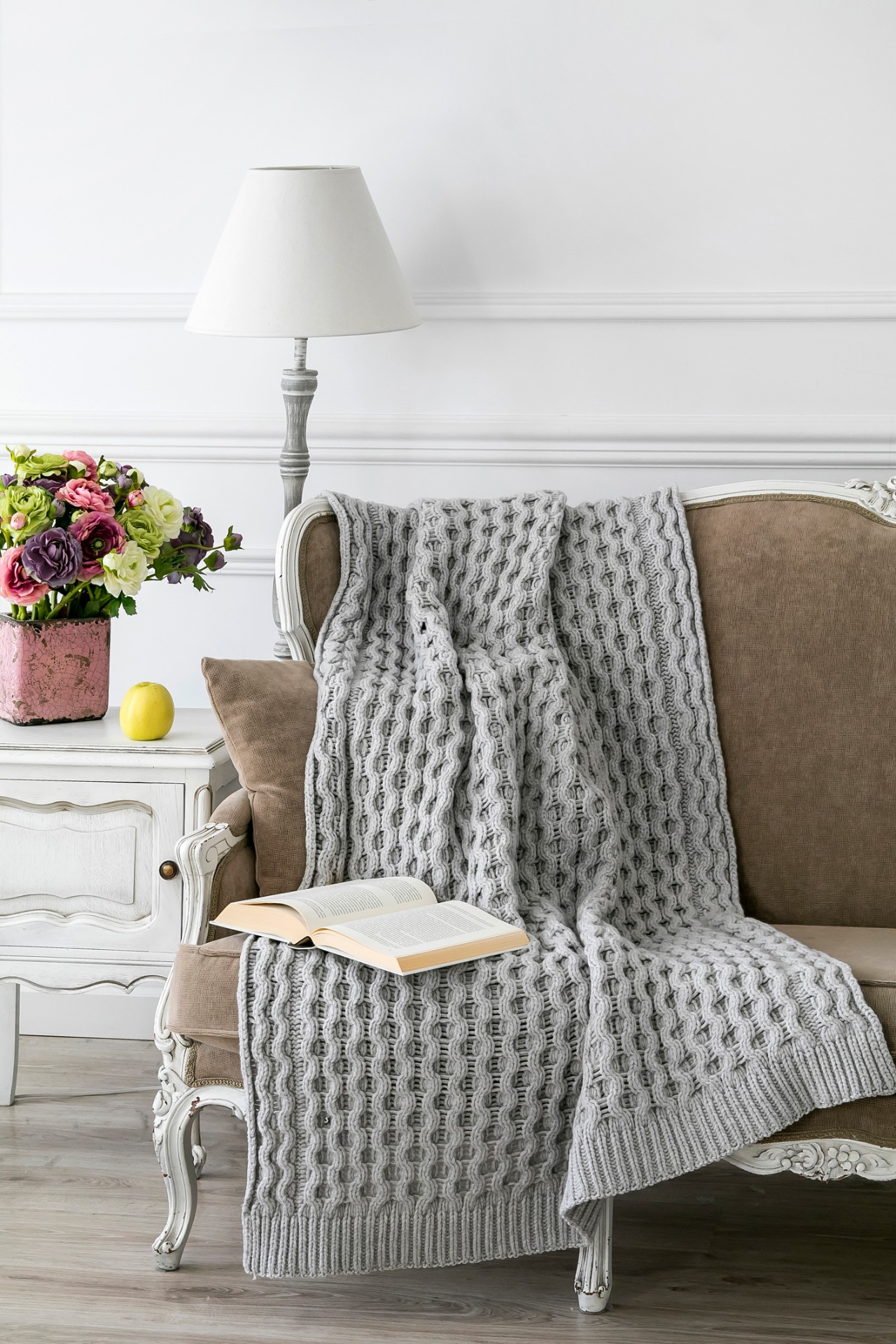 Merino vilnos pledas  SVALBARD Grey 130x180 cm