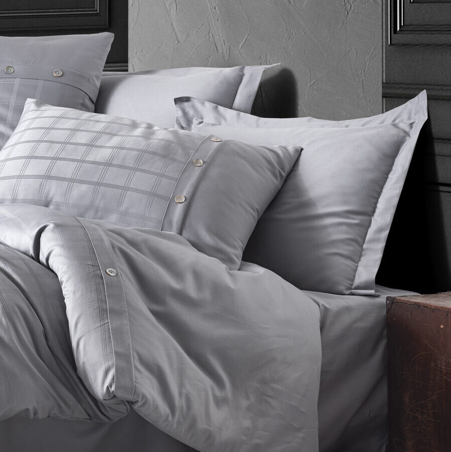 Bedding set PERLA Grey 200x220 cm