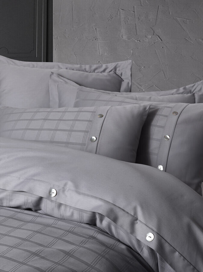 Bedding set PERLA Grey 200x220 cm