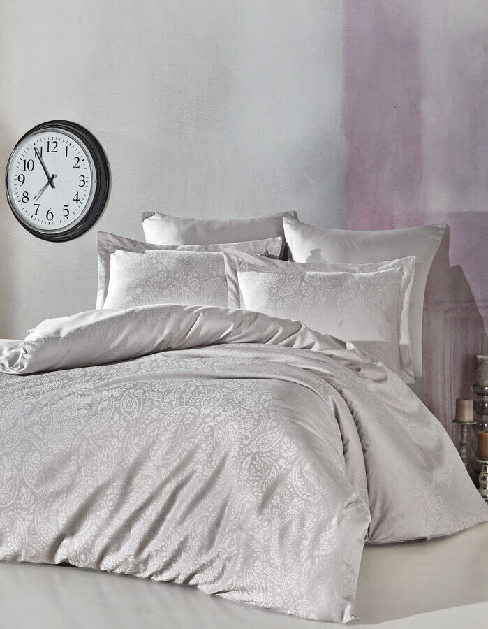 Bedding set LUCIO Grey 200x220 cm, 6 parts