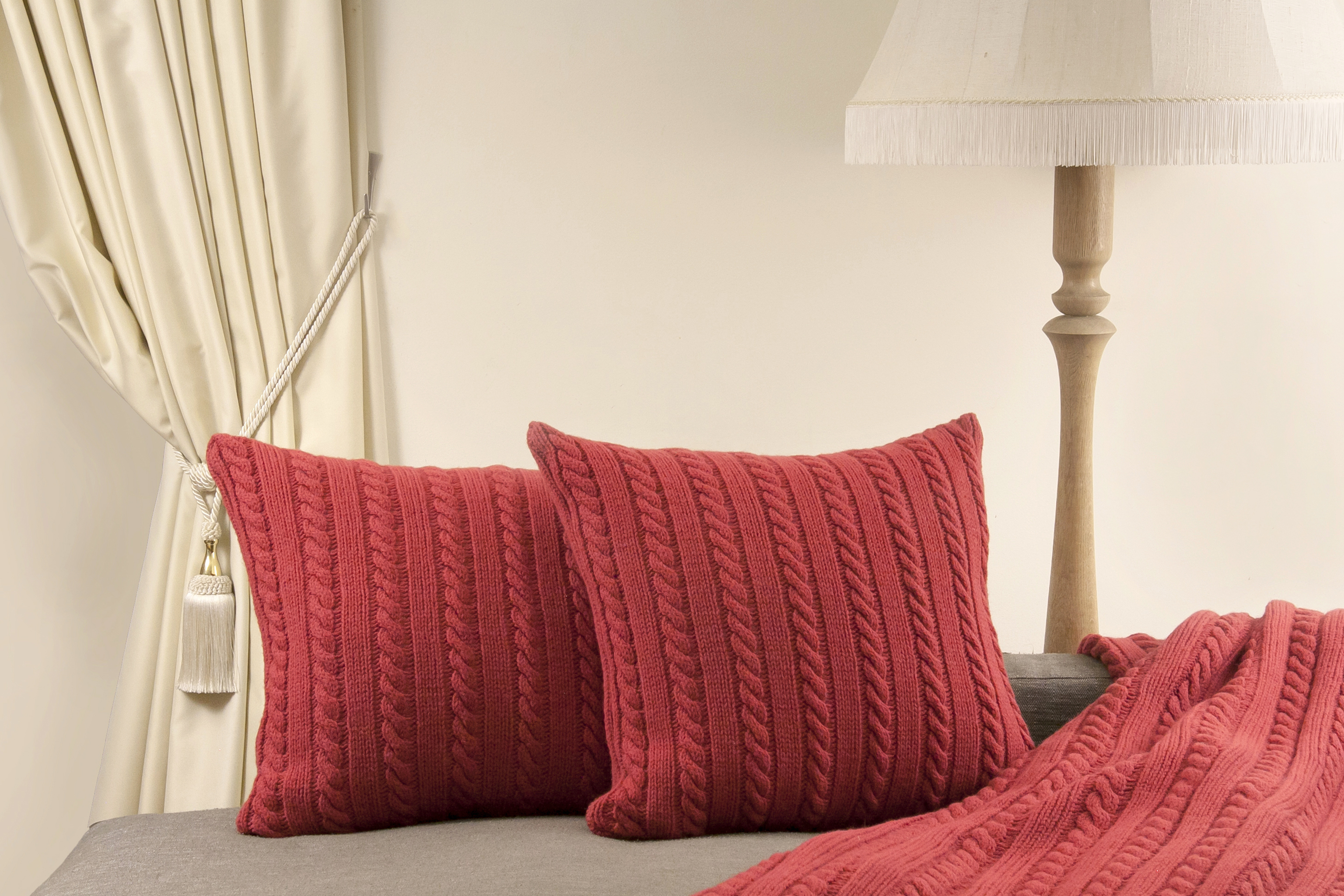 Merino vilnos pledas CLASSIC Red 130x180 cm