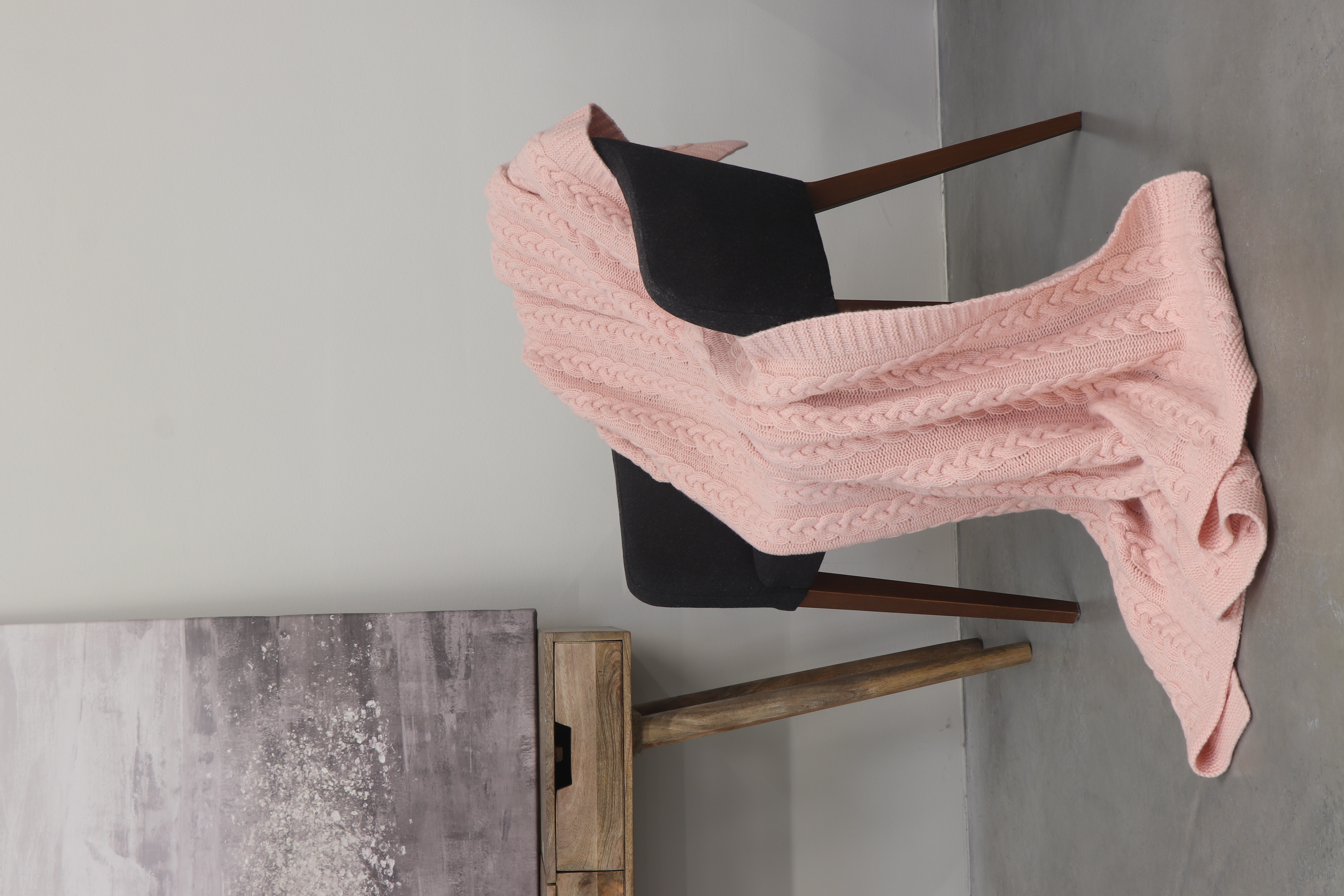 Merino vilnos pledas BRAID Rose 130x180 cm