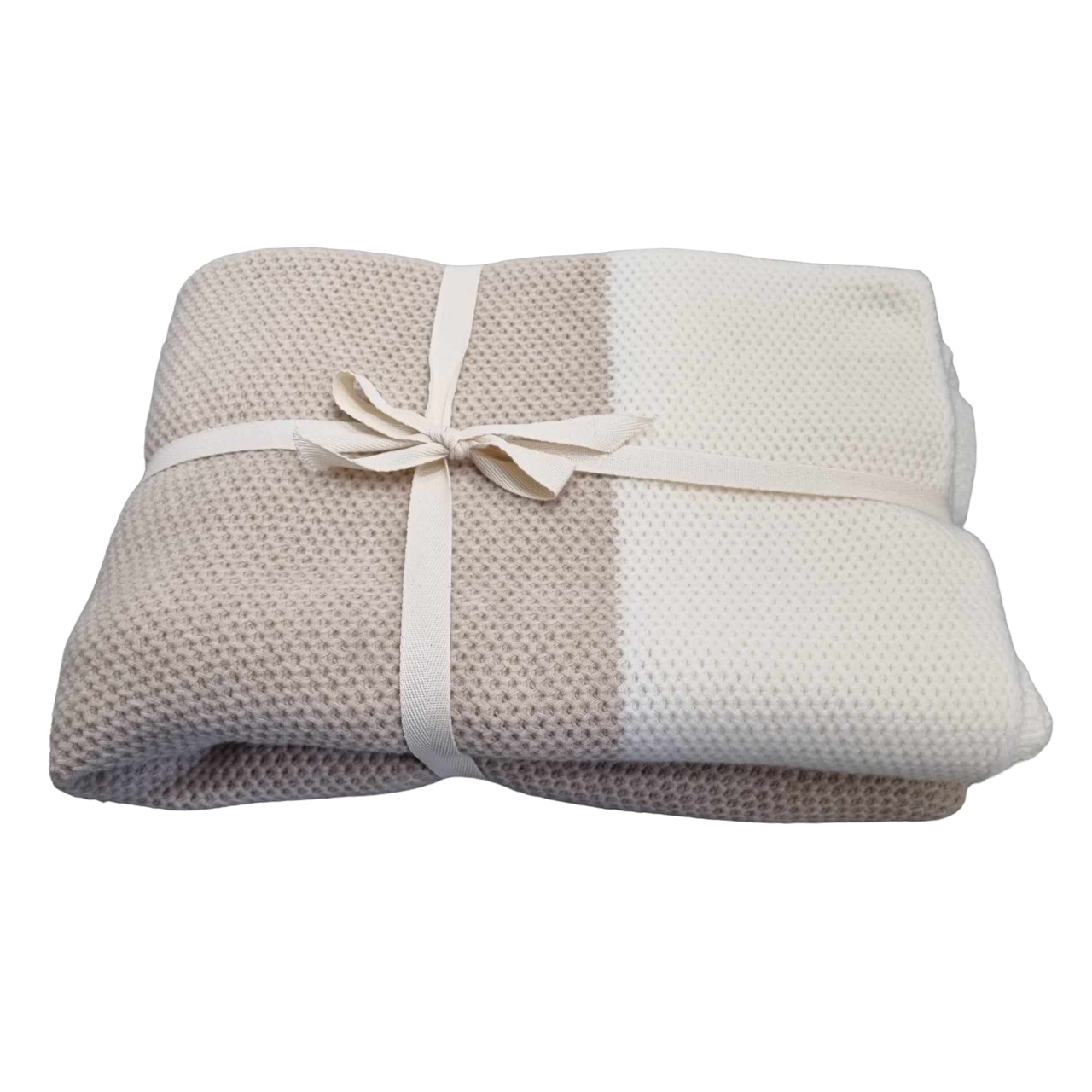 Merino vilnos pledas DUO Cappuccino/Ecru 130x180 cm