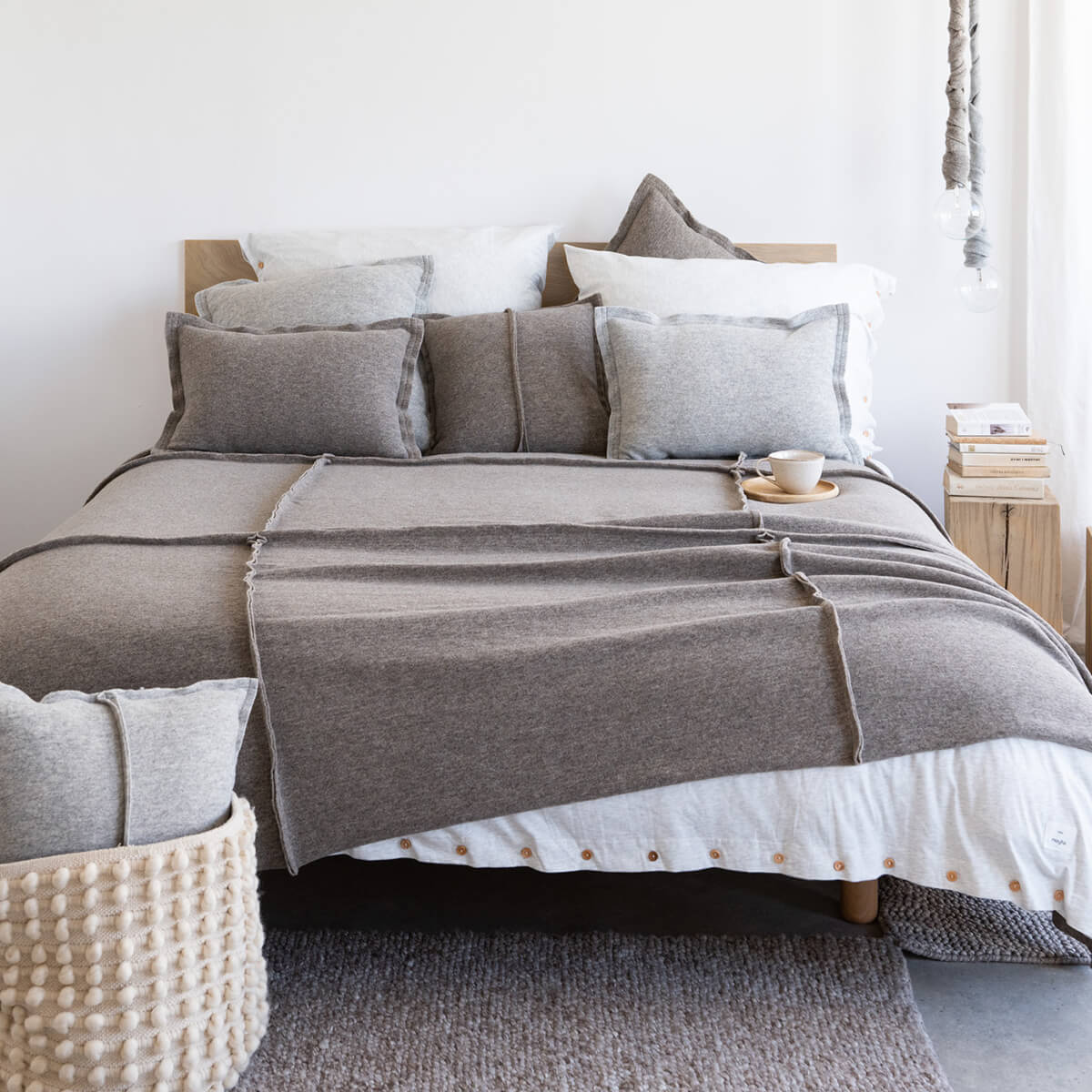 Lovatiesė WAVE Taupe