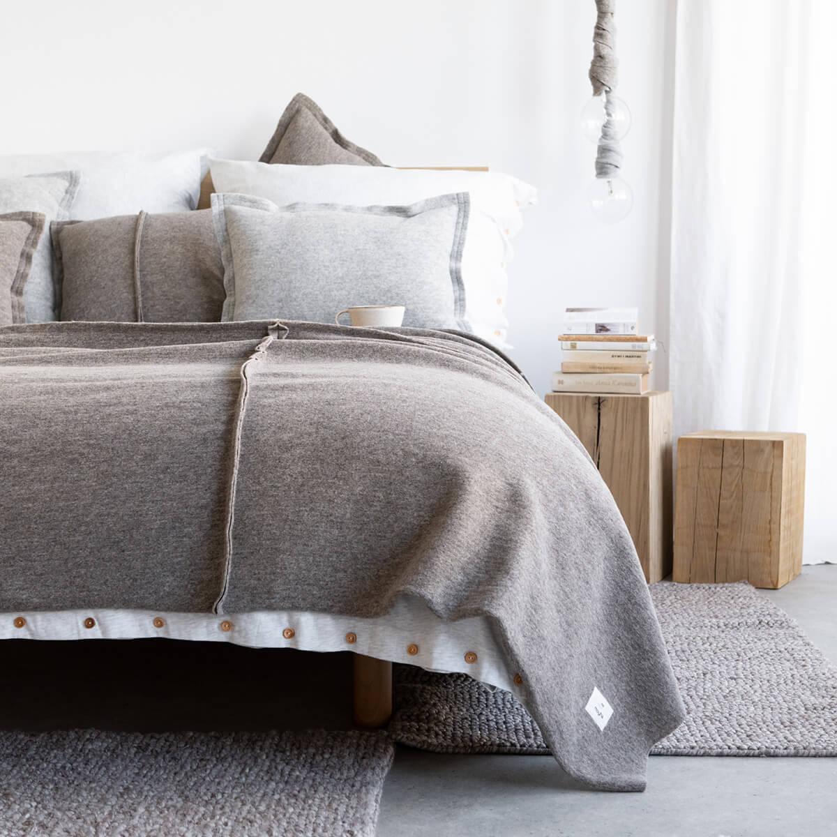 Lovatiesė WAVE Taupe