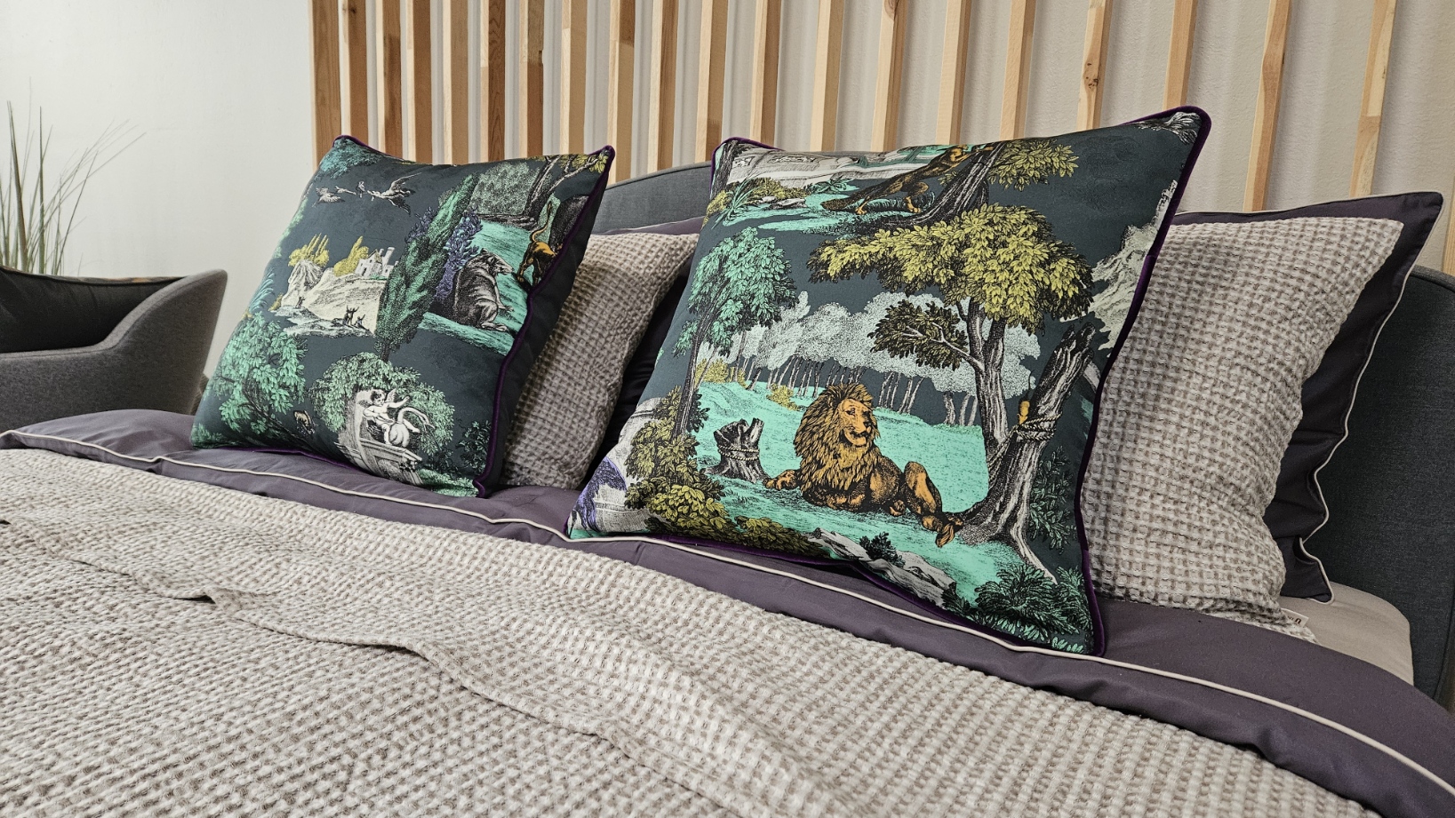 Dekoratyvinė pagalvė Grand Versailles Green, 46x46 cm