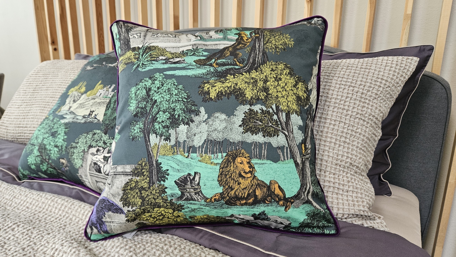 Dekoratyvinė pagalvė Grand Versailles Green, 46x46 cm