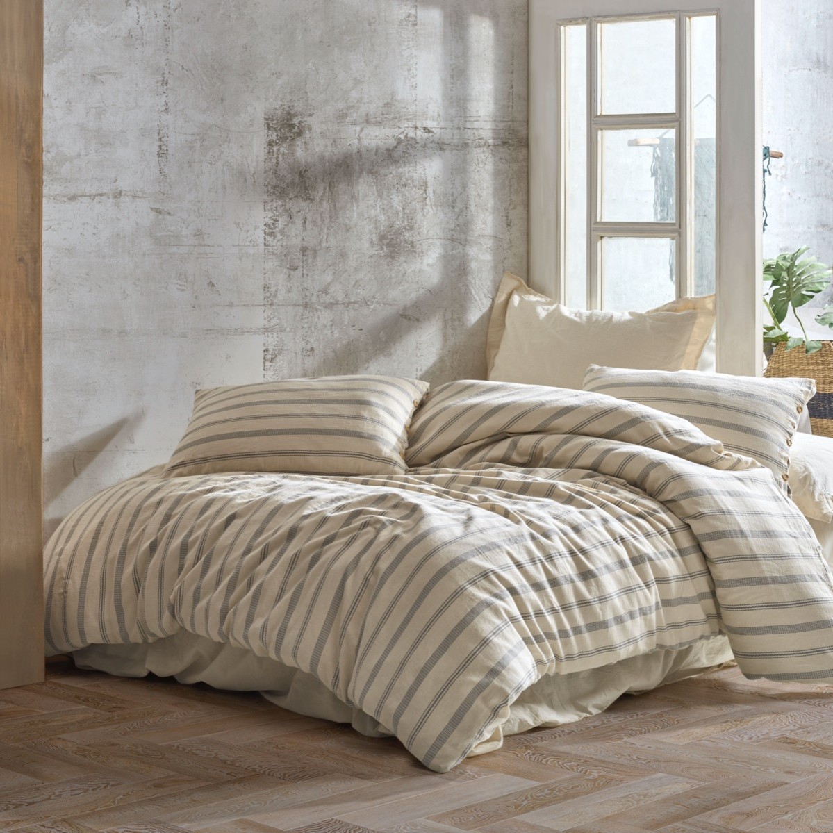 Patalynės komplektas SOLARIS Grey 200x220 cm, 6 dalių