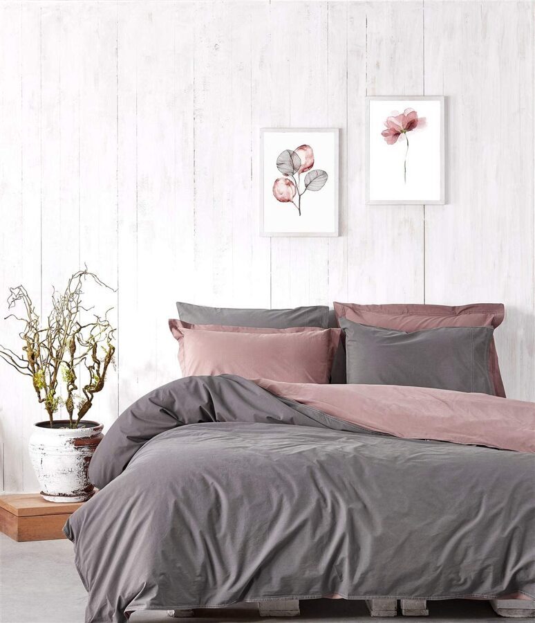 Patalynės komplektas BASIC Antrasit 200x220 cm, 6 dalių