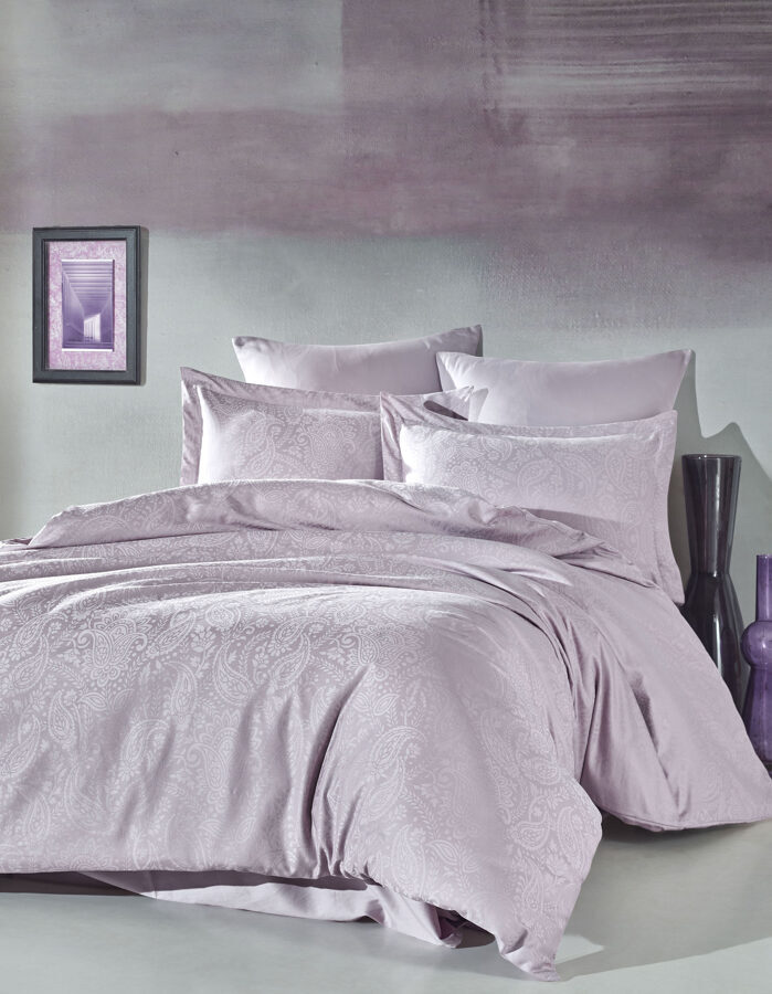 Patalynės komplektas LUCIO Lilac 200x220 cm, 6 dalių
