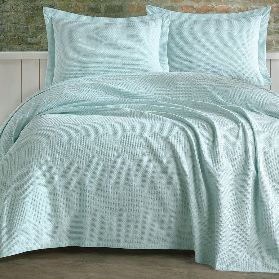 Bedspread with pillowcases "VERA" Mint 220x240 cm
