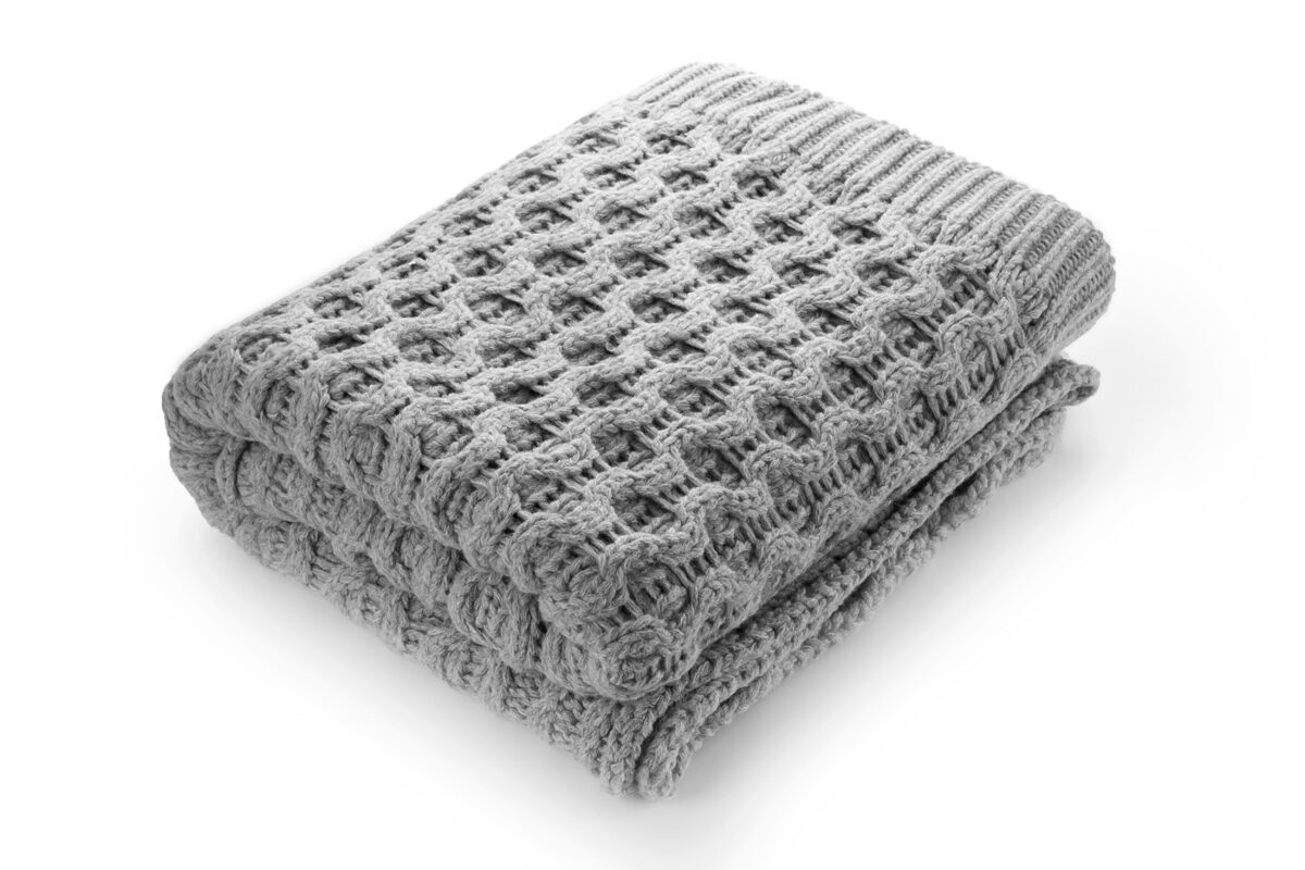 Merino vilnos pledas  SVALBARD Grey 130x180 cm