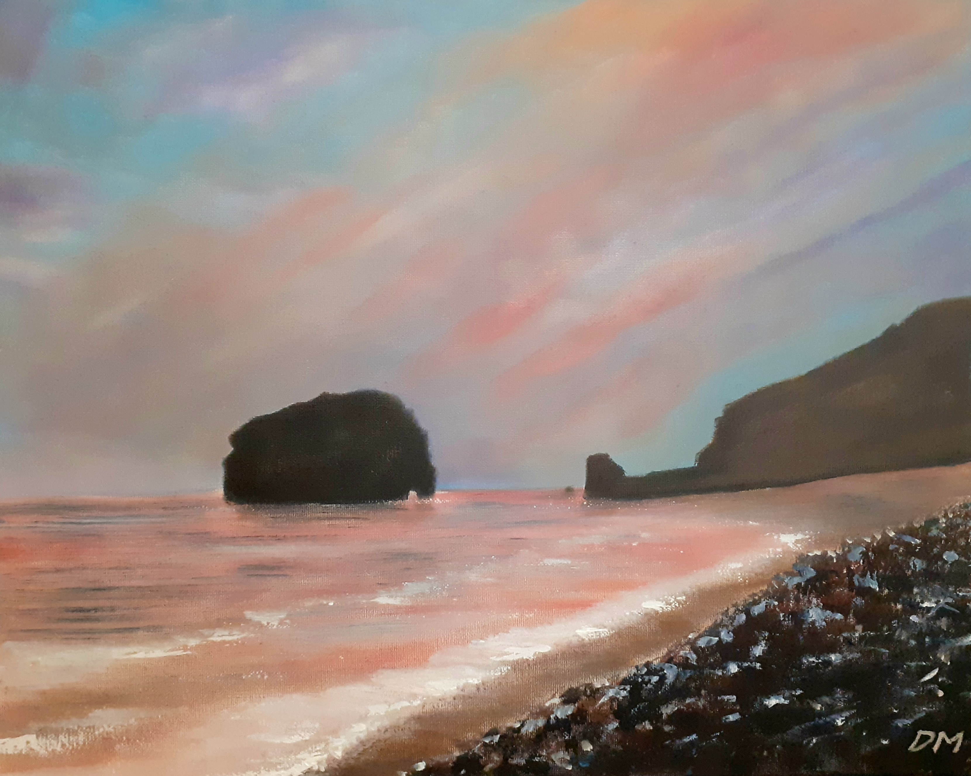 Marsden Rock (Pink Sky)