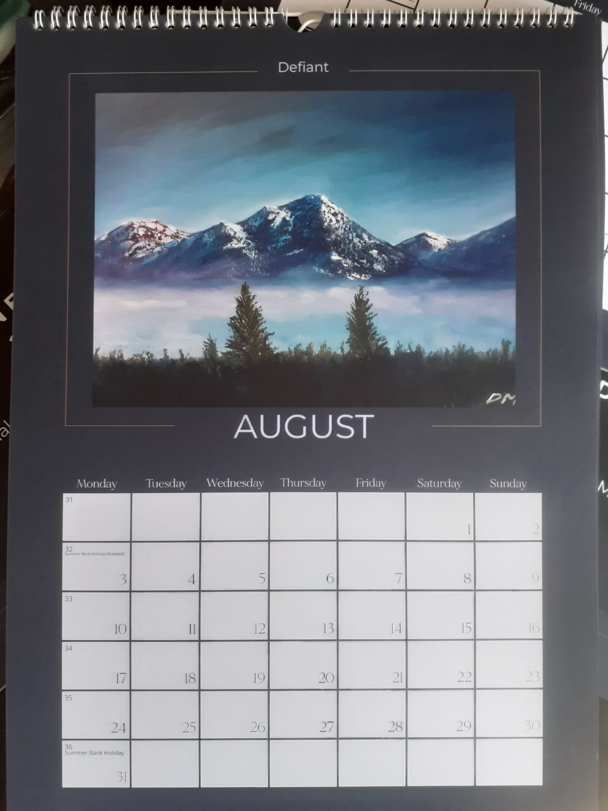 Mountain Endurance Calendar