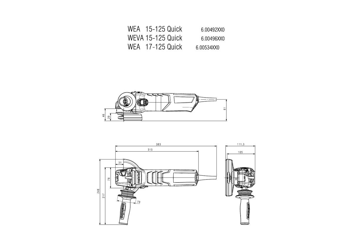 Meuleuse d'angle  - METABO