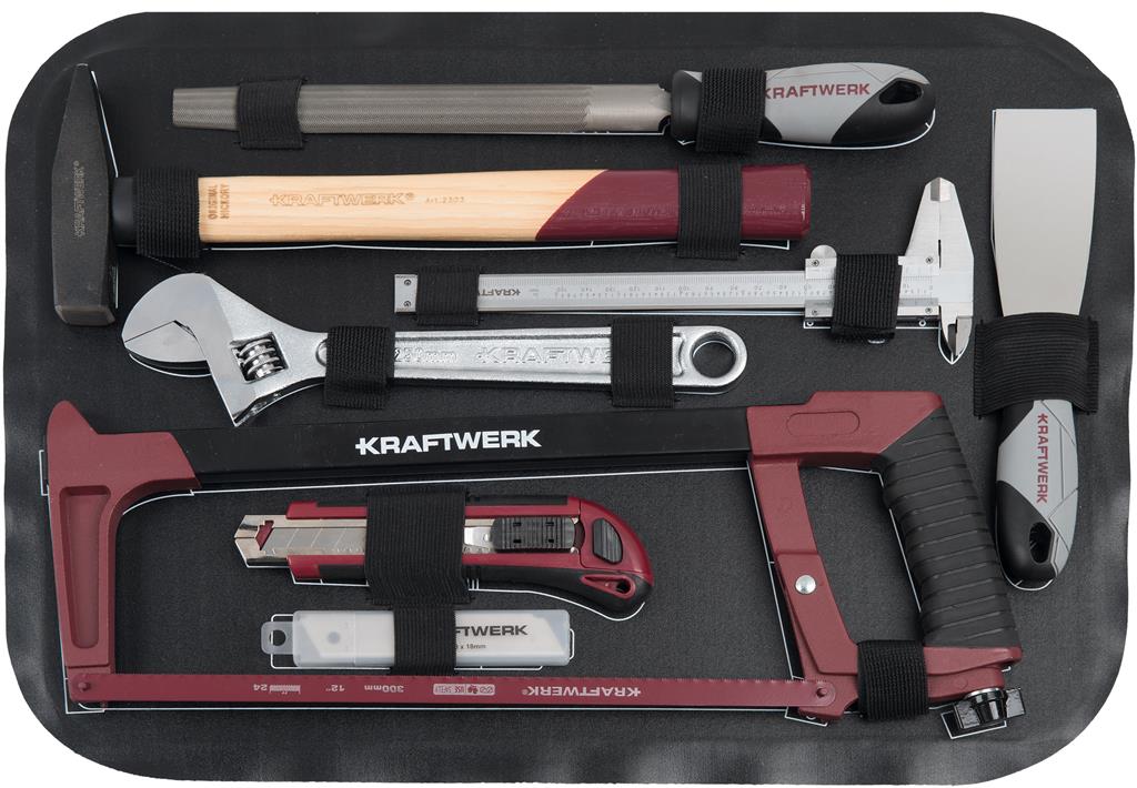 COFFRET D'OUTILS B100, EN ABS, 1/4" + 1/2", 170 PCS