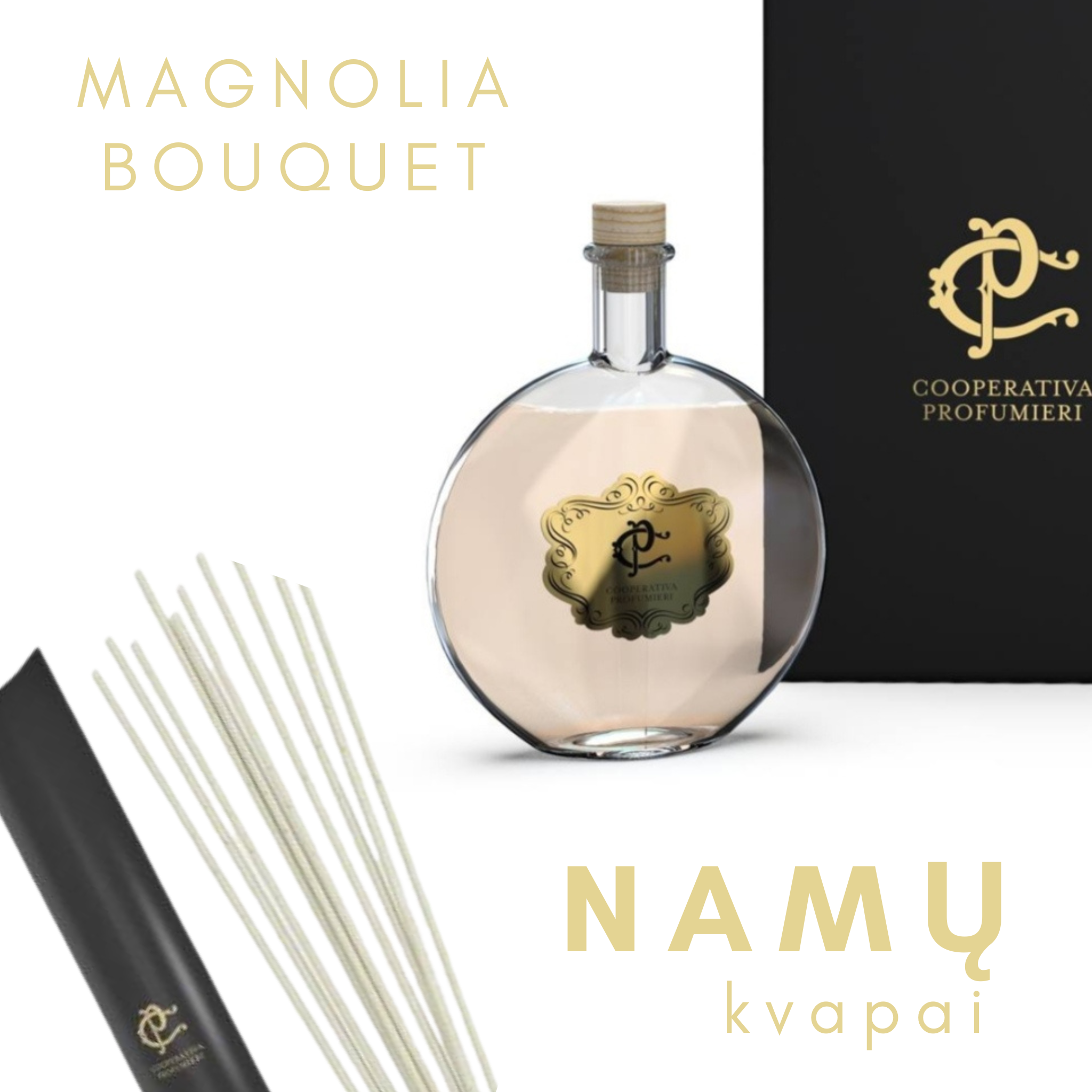 Namų kvapai su lazdelėmis "Promegrande"