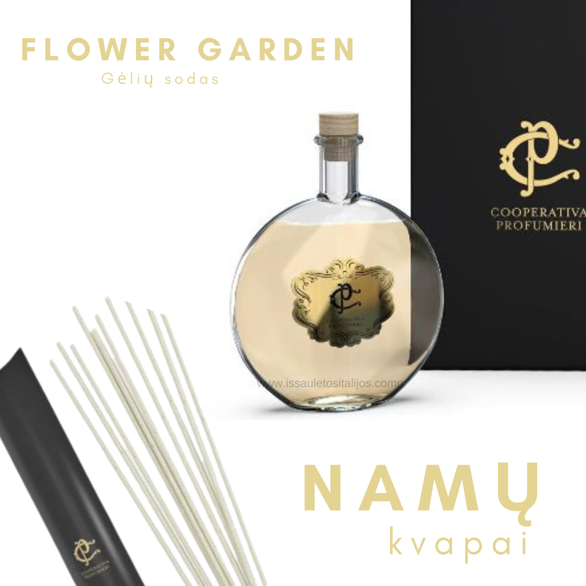 Namų kvapai su lazdelėmis "FLOWER GARDEN"