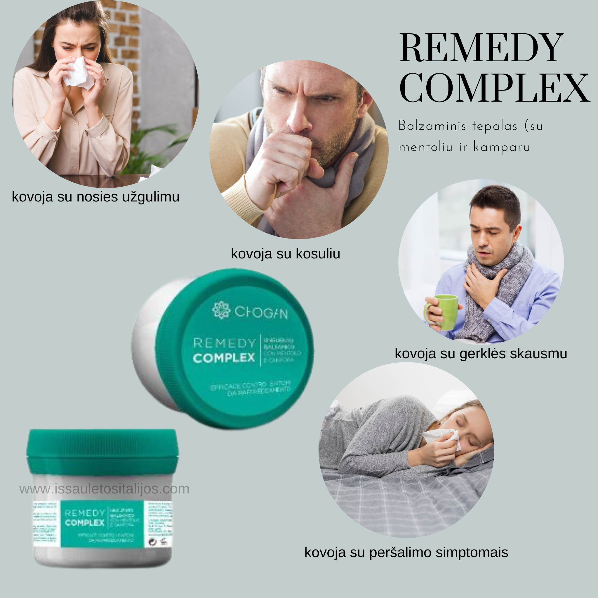 Balzaminis tepalas (su mentoliu ir kamparu)