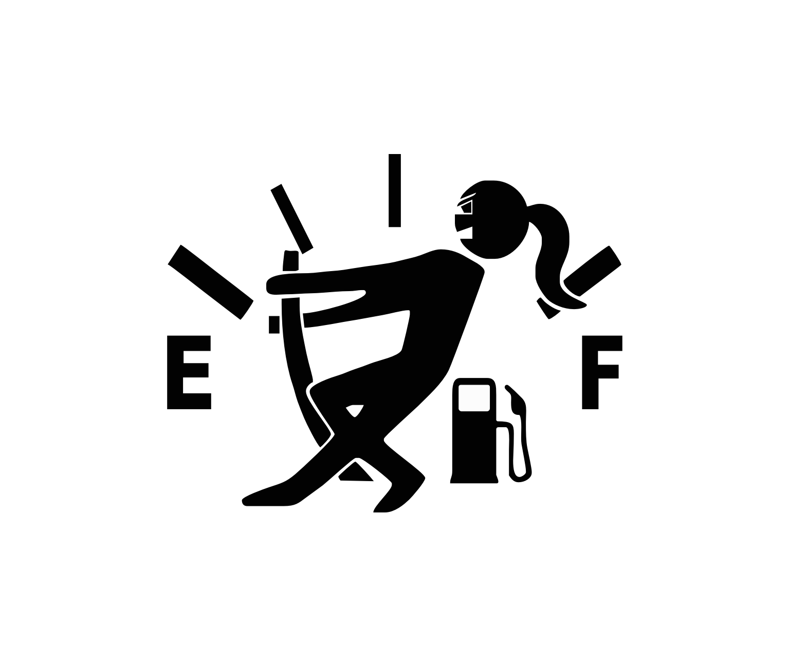 003 Fuel Gauge Pull - Woman