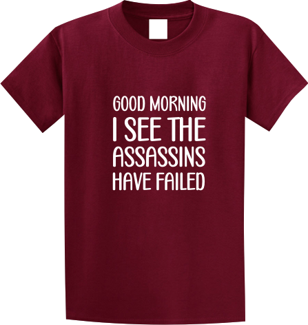 good morning I see the assassins have failed