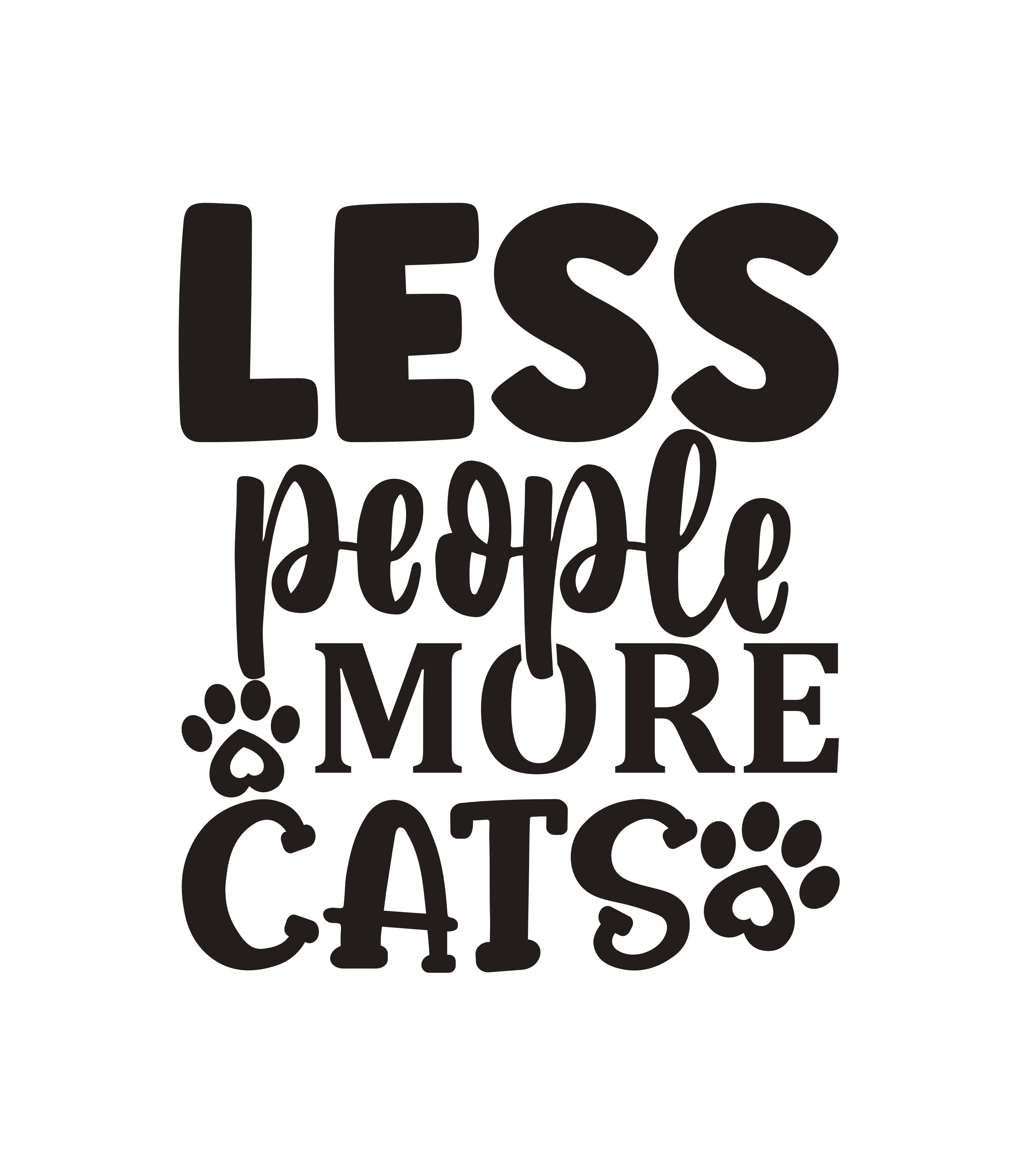 Less people more cats