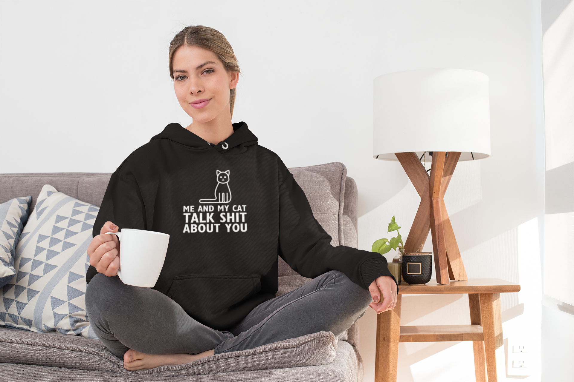 Me and my cat talk shit about you