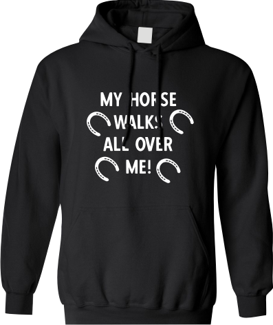 My horse walks all over me