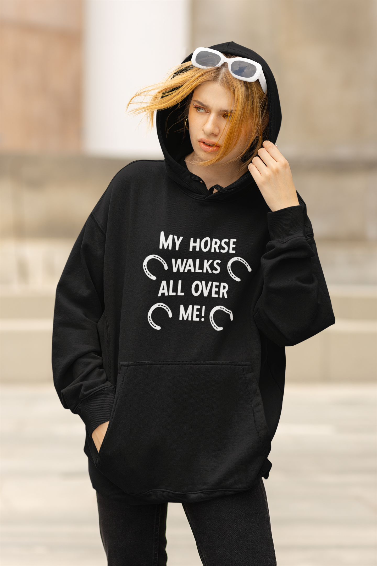 My horse walks all over me