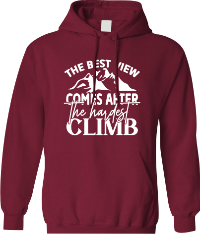The best view comes after the hardest climb