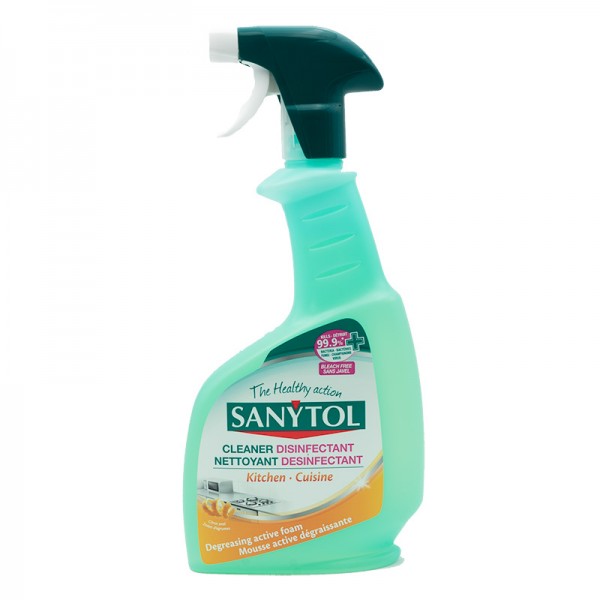 Nettoyant SANYTOL spray désinfectant CUISINE zestes d'agrumes 500 ml