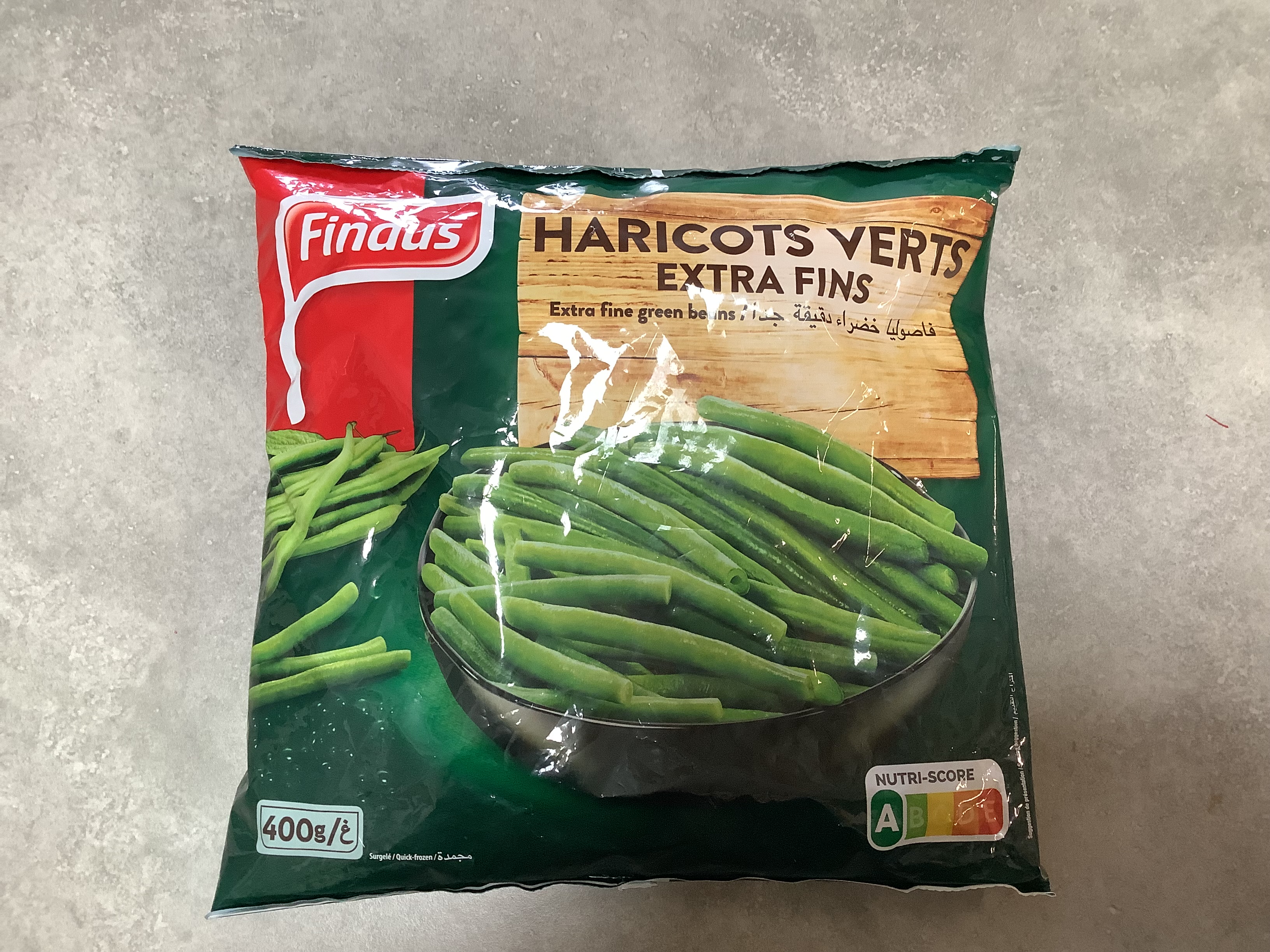 Fondus haricots verts extra fins. 