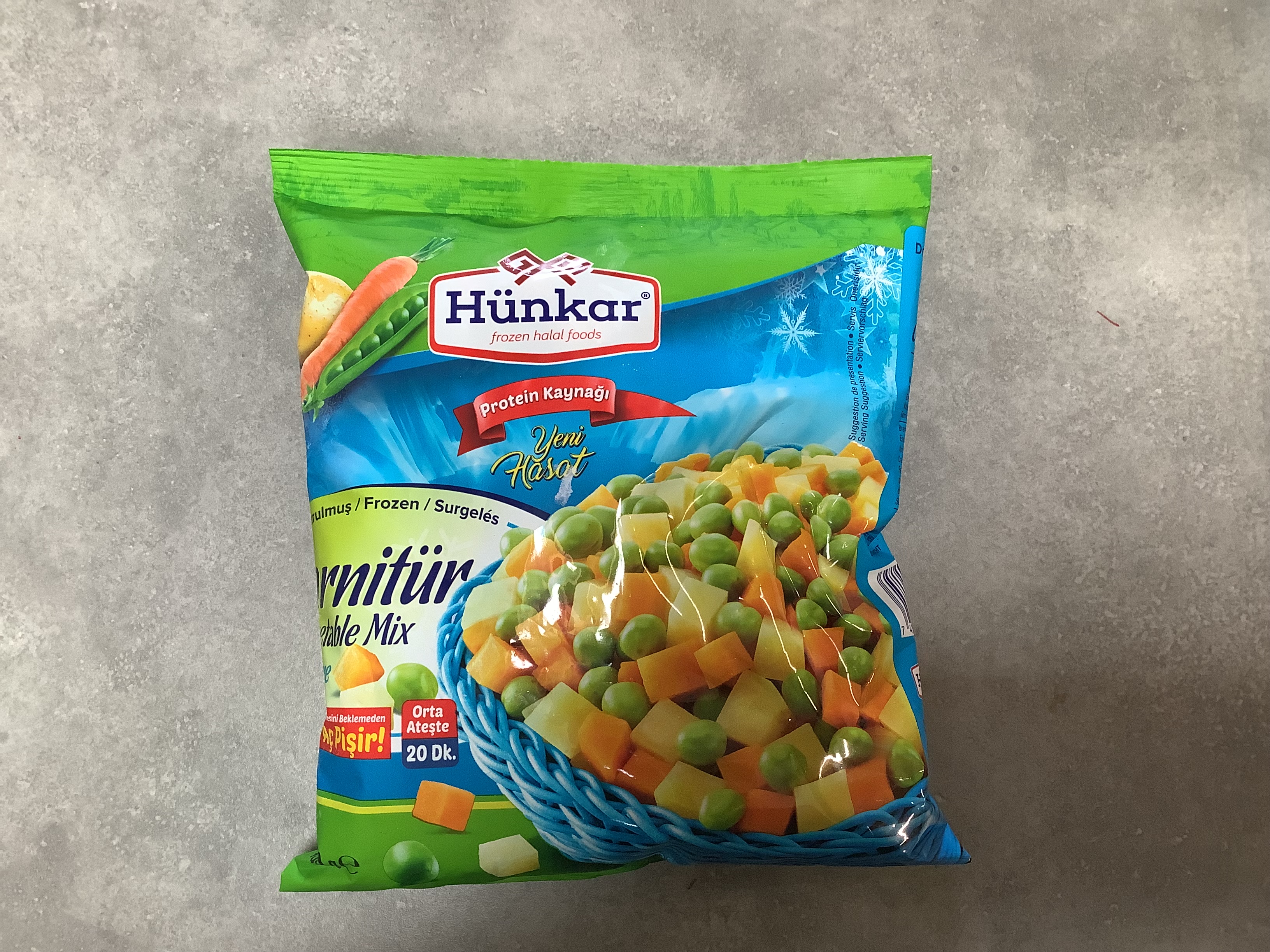 Hunkar 450g vegetable mix 